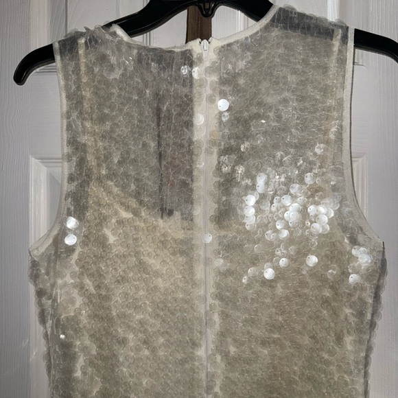 Wayf Women's White X Chérie Madeleine Danse Sequin Sleeveless Midi Dress - Picture 5 of 5